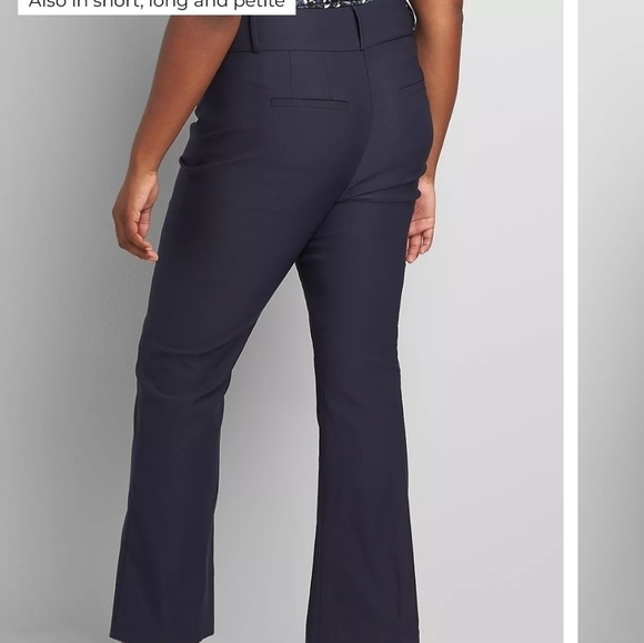 Lane Bryant Navy Blue Trouser Button Pants 14 - Picture 8 of 8